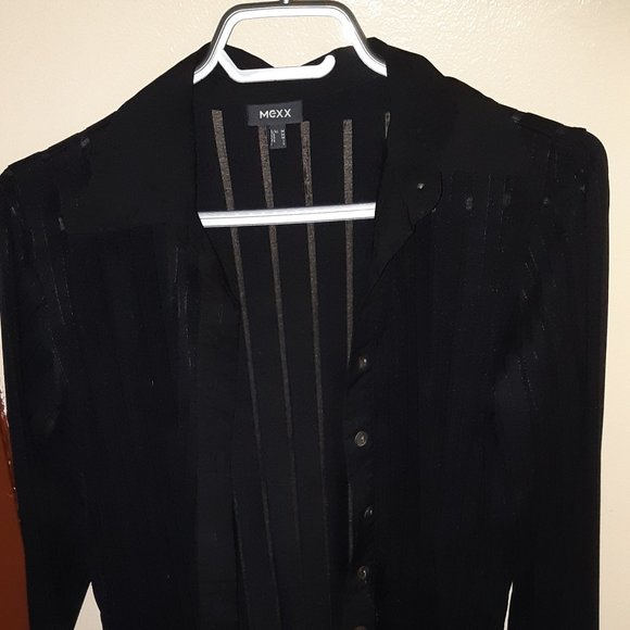 Mexx black strecht blouse - Picture 1 of 4